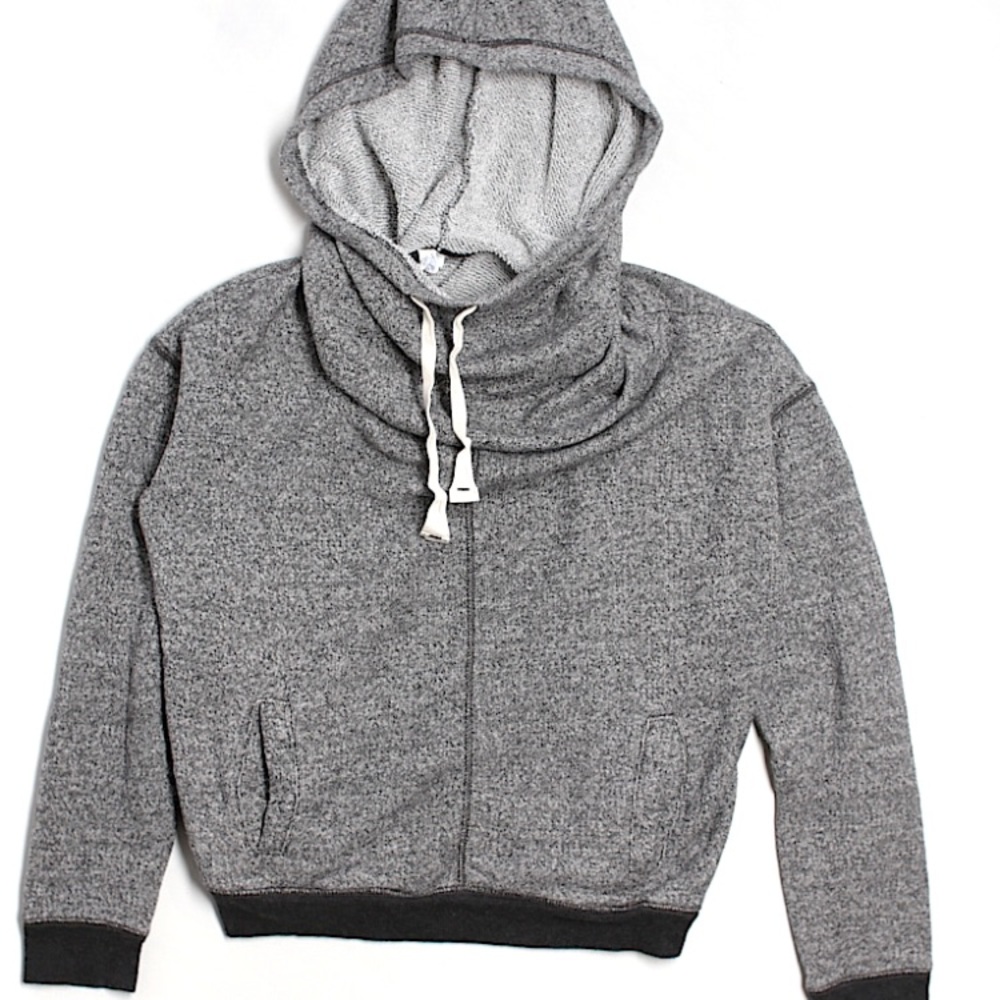 Pullover hoodie grey sweater